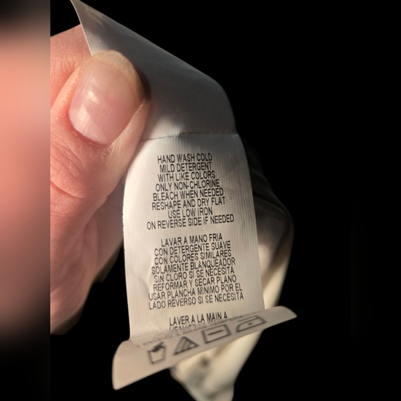 Onyx Nite Dressy Pants XL Solid White Wide leg Chiffon Overlay With Belt Lined - Picture 7 of 7